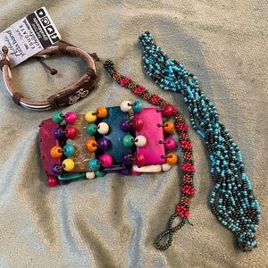 Lot of 4 Boho Style Bracelets